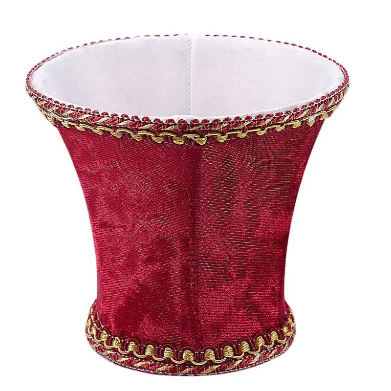 10X Fabric Clip On Lamp Shade, E14 Handmade Lampshade For Modern European Style Wall Sconce Lamp(Red)-B61B