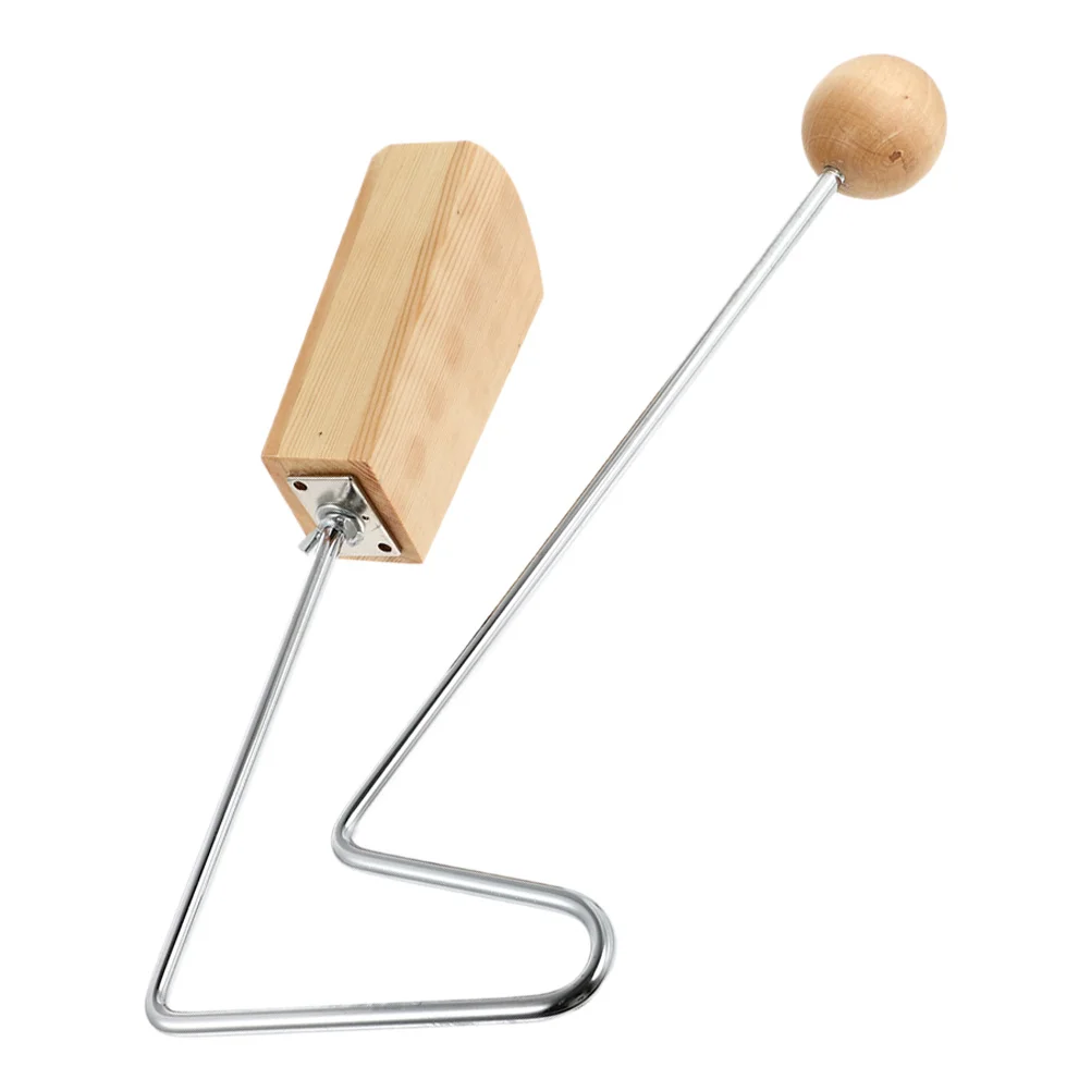 Boule en bois pour enfants, Instrument de Percussion en bois Vibraslap pour le développement de la Perception musicale, effet sonore Durable, éducatif