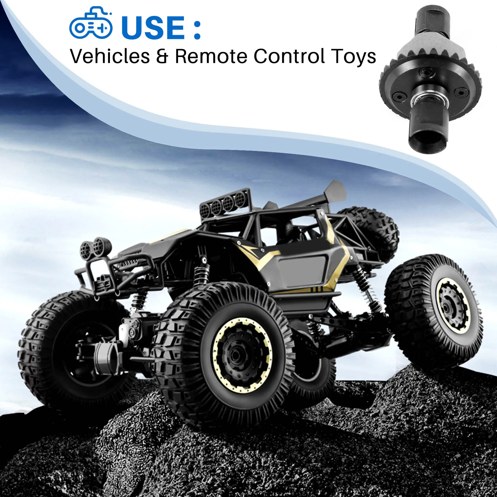 قطع غيار تروس تفاضلية لسباقات HPI Savage XL FLUX Rovan TORLAND ، شاحنة بدون فرش ، قطع غيار سيارات بالتحكم عن بعد