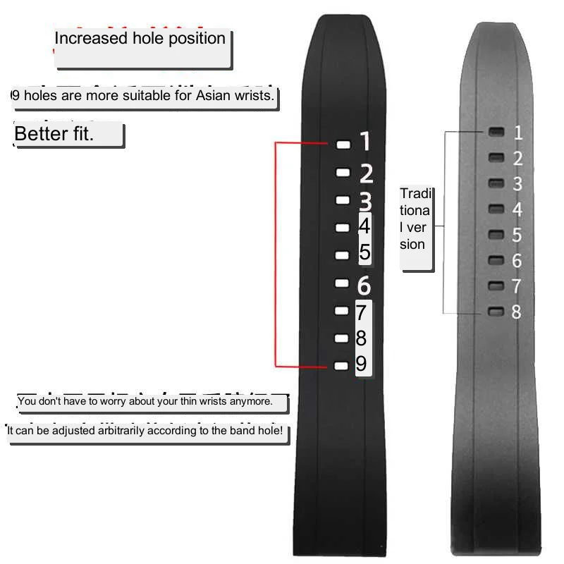 Rubber strap adapts For Casio CASIO watch with EFV540/EFS-S500/510 EFR-303L series waterproof silicone men's strap Accessories