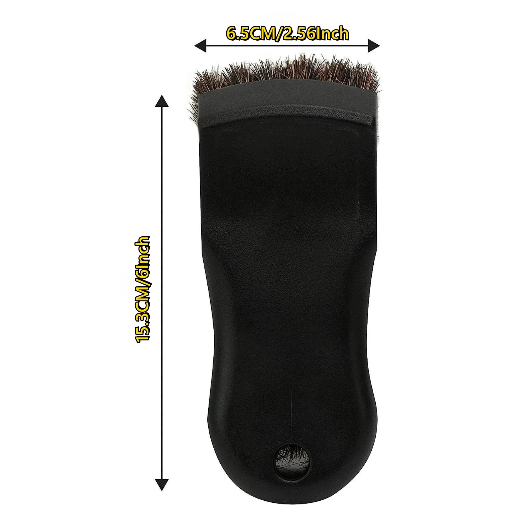 Genuine Horsehair Detailing Brush Horsehair Leather Cleaning Brush For Car Cleaning And Washing Car Interior Detailing Tools