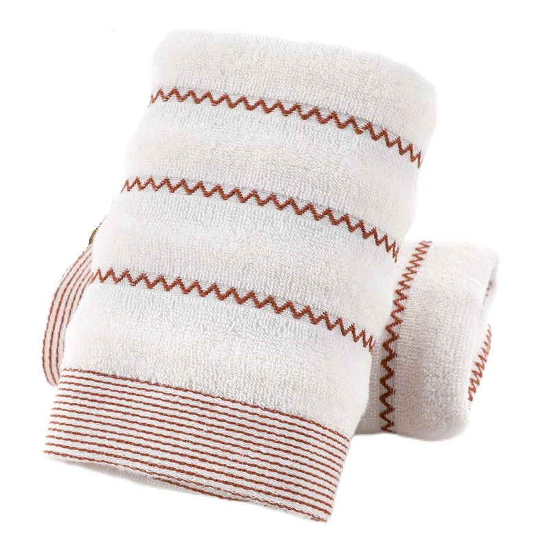 Inyahome 2pcs Premium Hand Towels for Bathroom Cotton Towels Absorbent Soft Cotton Hand Towels for Bathroom Hand Face Washcloth