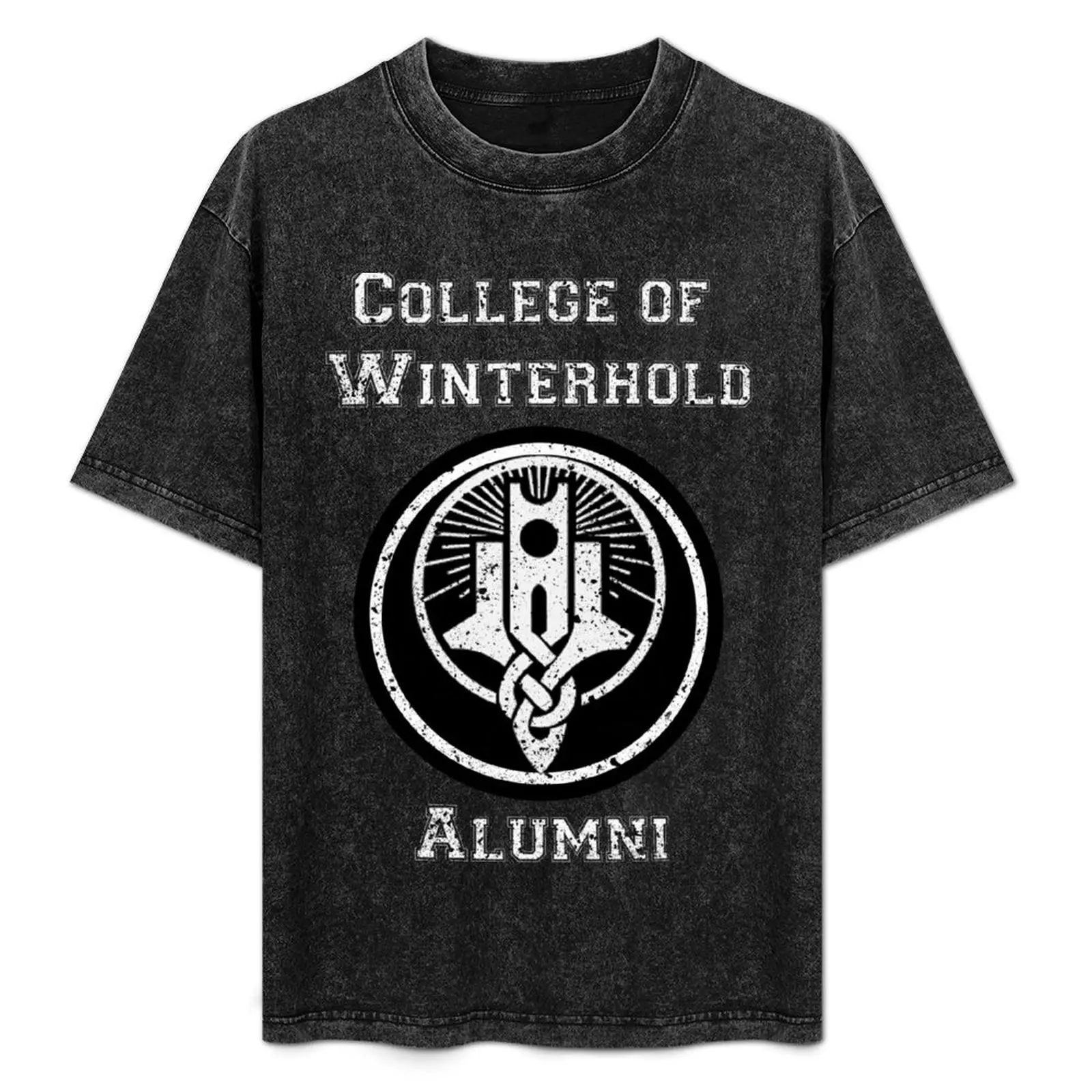 

Футболка College of Winterhold Alumni, базовая повседневная хлопковая рубашка с короткими рукавами