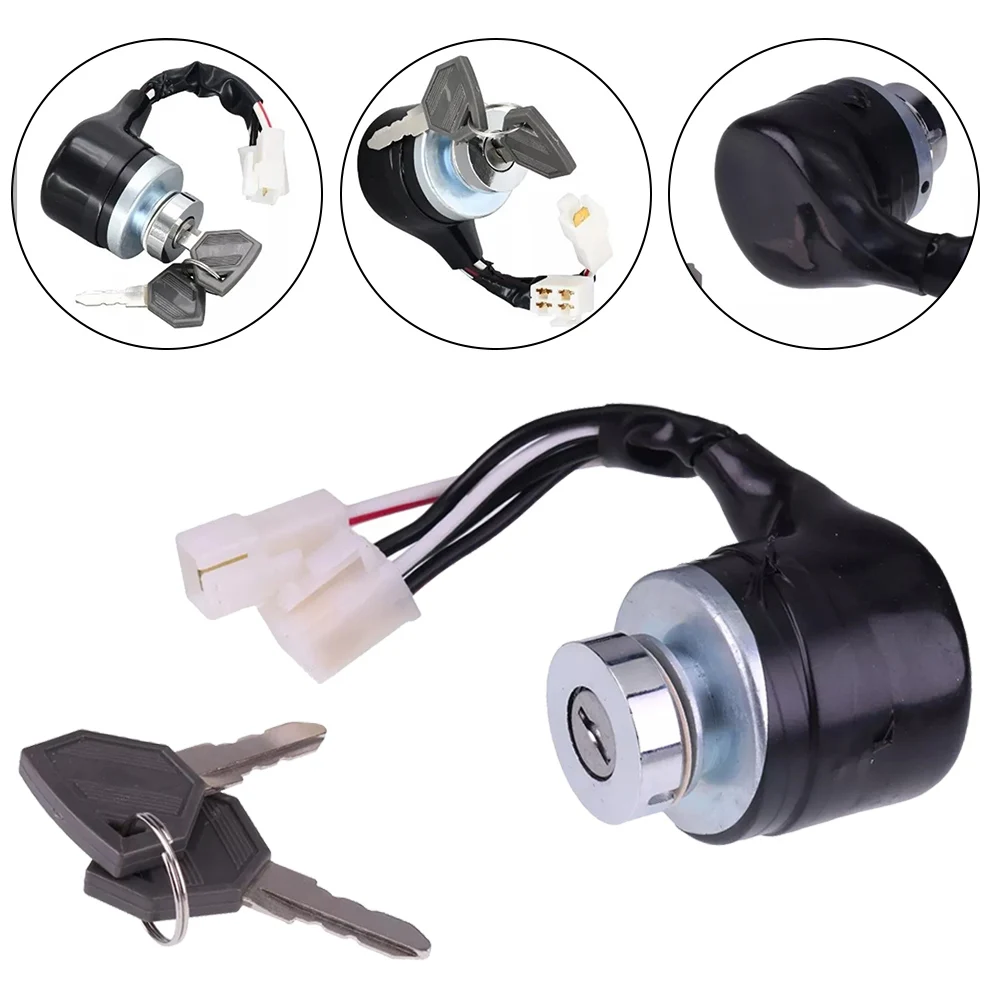 1pc Ignition Switch With 2pcs Key Switch LVA803436 Starter Ignition Switch With Protective Umbrella Keys Power Tools Accessories