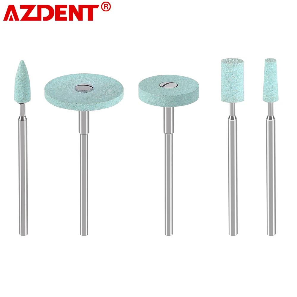 AZDENT Dental Lab Polisher Ceramic Diamond Grinding Head Zirconia  Porcelain Polisher 2.35mm Quick Polishing