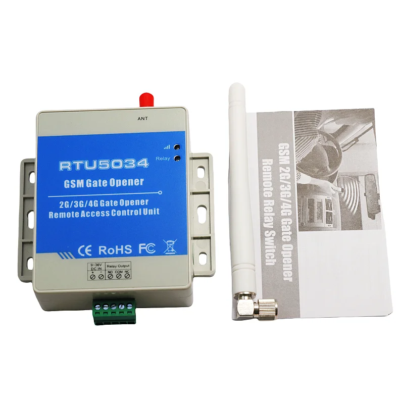 Контроллер удаленного доступа Factory Outlet RTU5034 2G/4G с реле включения/выключения, открыватель дверей, GPRS/GSM для ворот