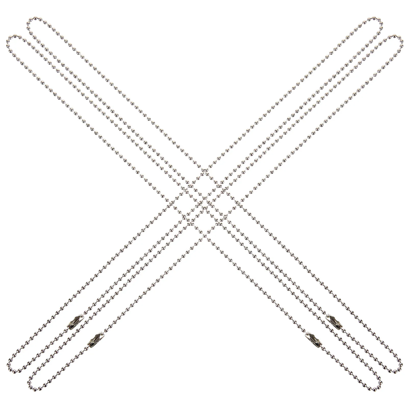 4 قطعة التيتانيوم الصلب حبة سلاسل قوي مستلزمات صناعة المجوهرات قلادة سوار الحرف سلسلة عدة حبة سلاسل سلسلة مجوهرات #2