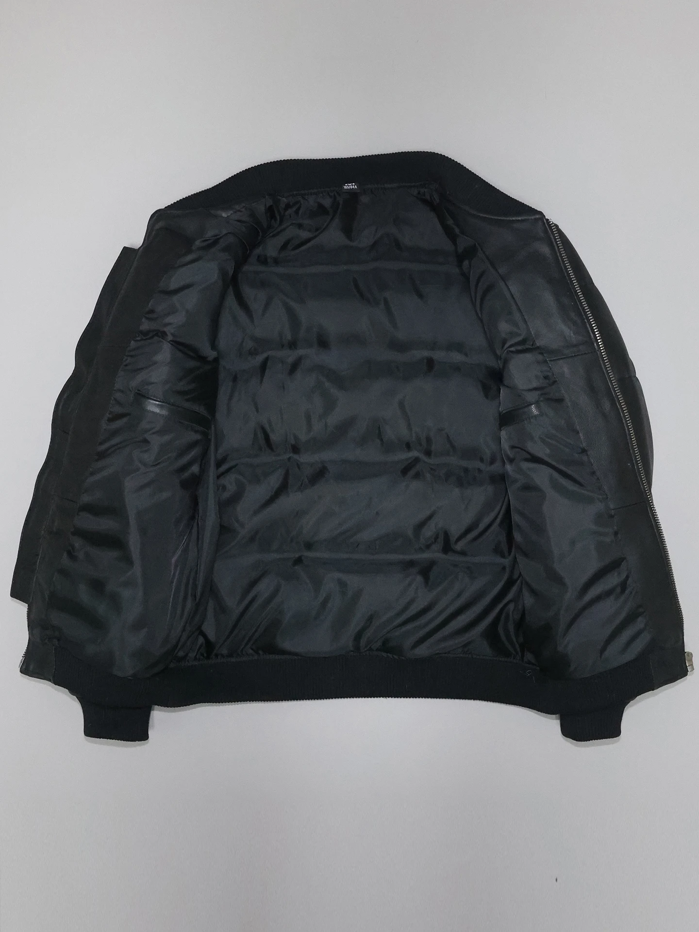 

Men's Faionable Ci Youth Casual ort Leather Jaet eepskin Baseball Sle Fce Lined Slim Fit Winter Coat