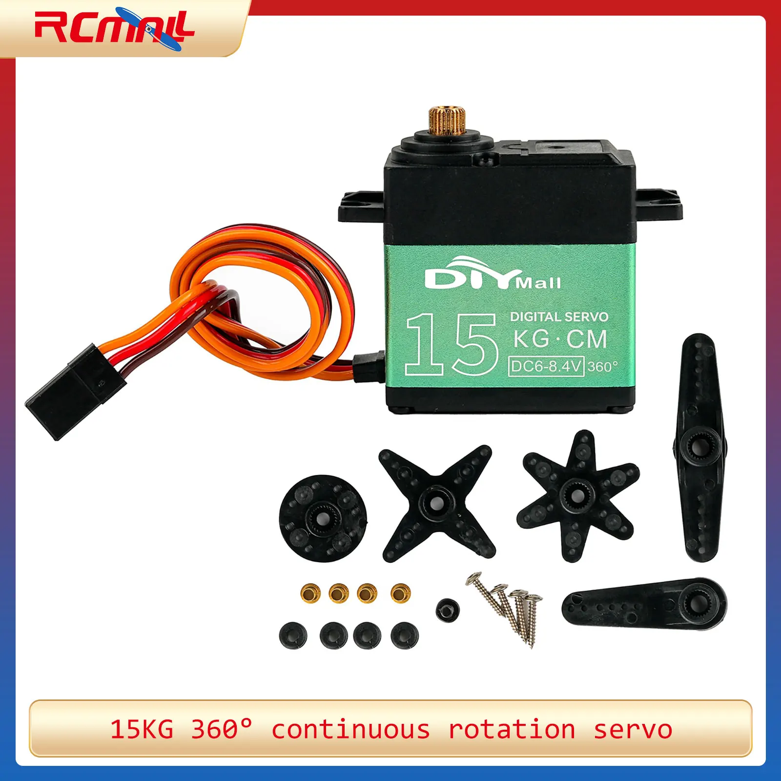 

TD-8815MG 15 кг цифровой сервопривод с металлической шестерней, высокий крутящий момент, 360 градусов, непрерывное вращение, радиоуправляемый сервопривод для робота, карданного подвеса, автомобиля, самолета