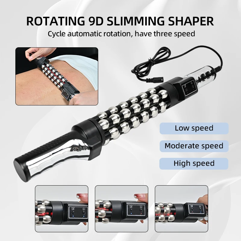 

Rotating slimming and shaping massager bar with automatic rotation three speeds red light flashing to relieve fatigue Slim legs