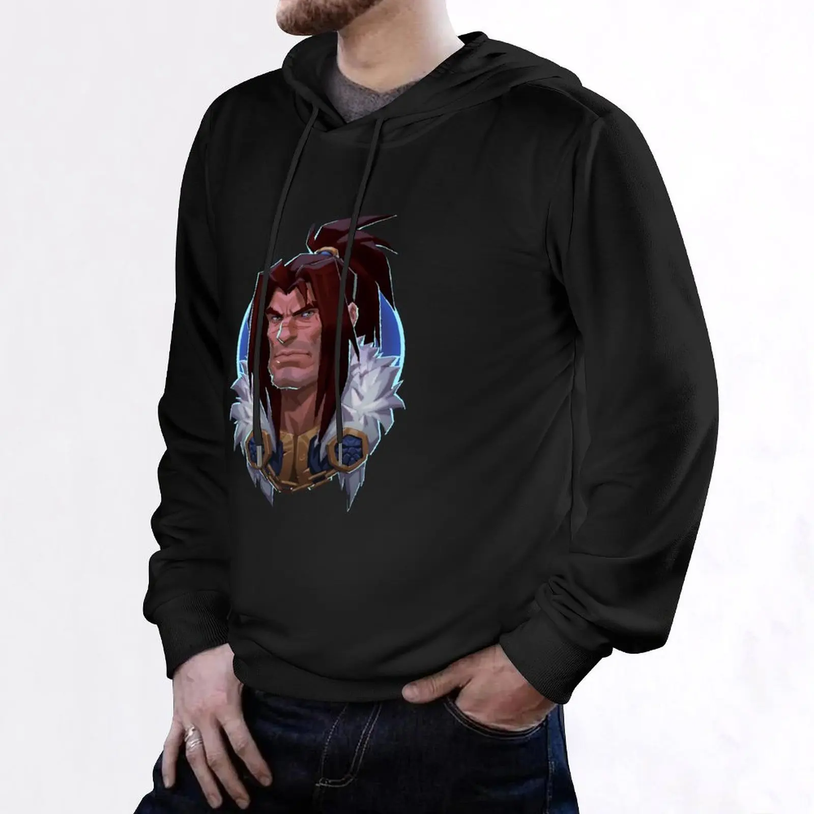 Varian Wrynn العمل الفني الشخصي هوديي الخريف سترة الرجال مقنعين قميص الرجال قميص العرق ملابس رجالية رياضية الرجال