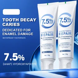 Whitening Toothpaste Hydroxyapatite Fresh Breath Reduces Tooth Stains Bright White Toothpaste Fragrance nursing care Toothpaste