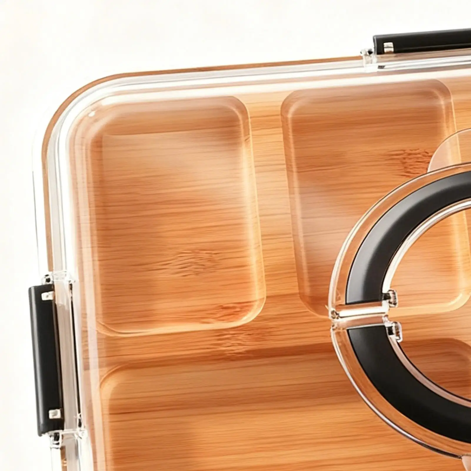 

Serving Trays 6-Compartment Container Portable Charcuterie Snack Tray For Fruits Candy Cheeses Vegetable Meal Party Picnic Home