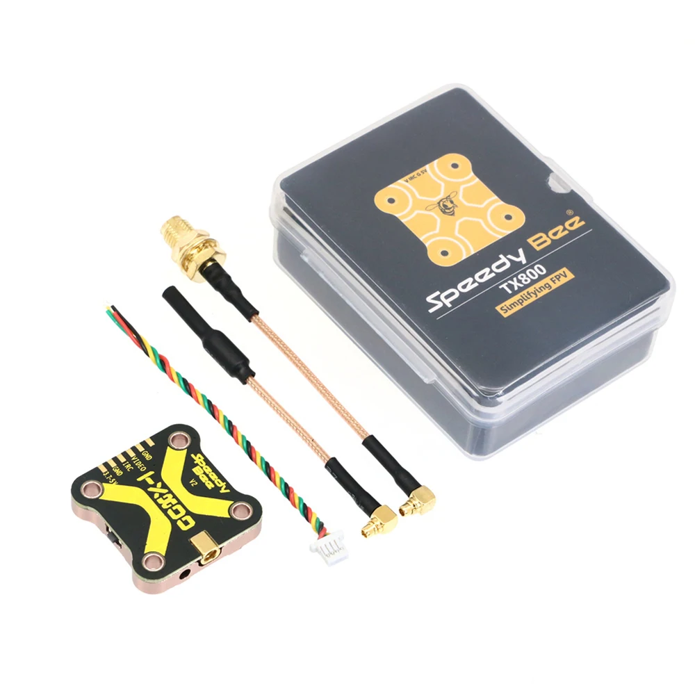SpeedyBee TX800 VTX 5.8G 48CH PitMode 25mW/200mW/400mW/800mW Ausgangsleistung Langstrecken-Sender Tramp-Unterstützung für RC FPV Racing Drohne