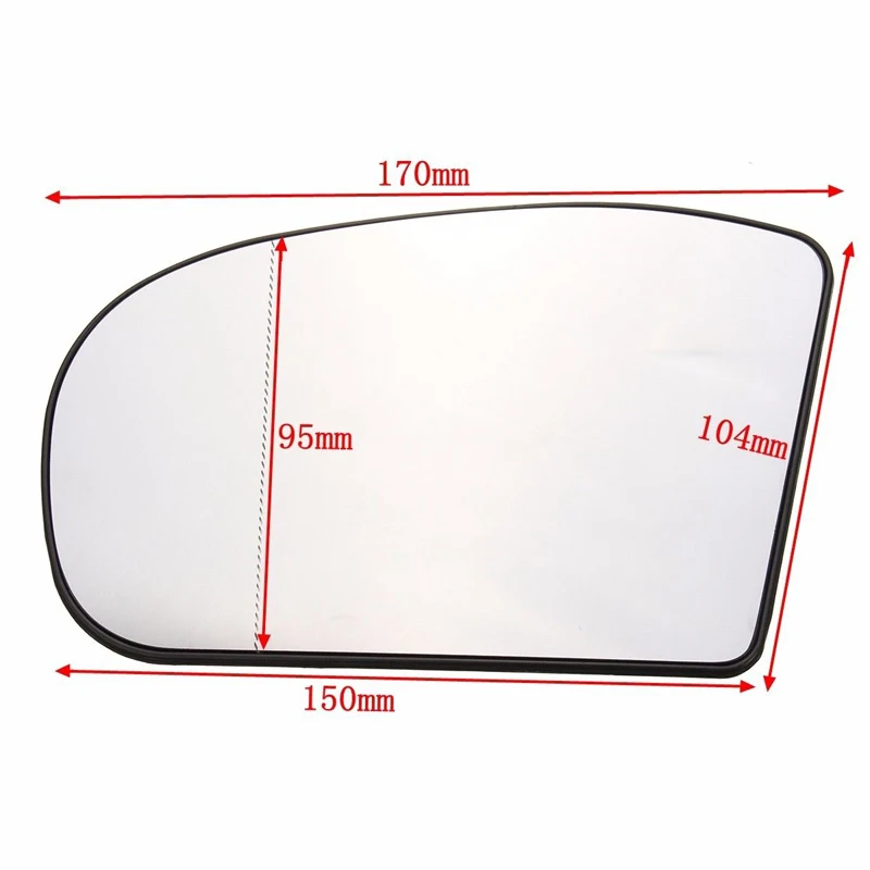 Heated Side Rearview Mirror Glass Anti-Fog Flat Mirror Lens Fit For  Mercedes-Benz E,C-Class W211 W203 2001-2007 Car Accessories