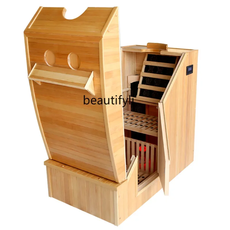 

new style Sauna Machine Household Far Infrared Mini Steaming Room Tourmaline Sauna Sweating Barrel Energy Health Warehouse