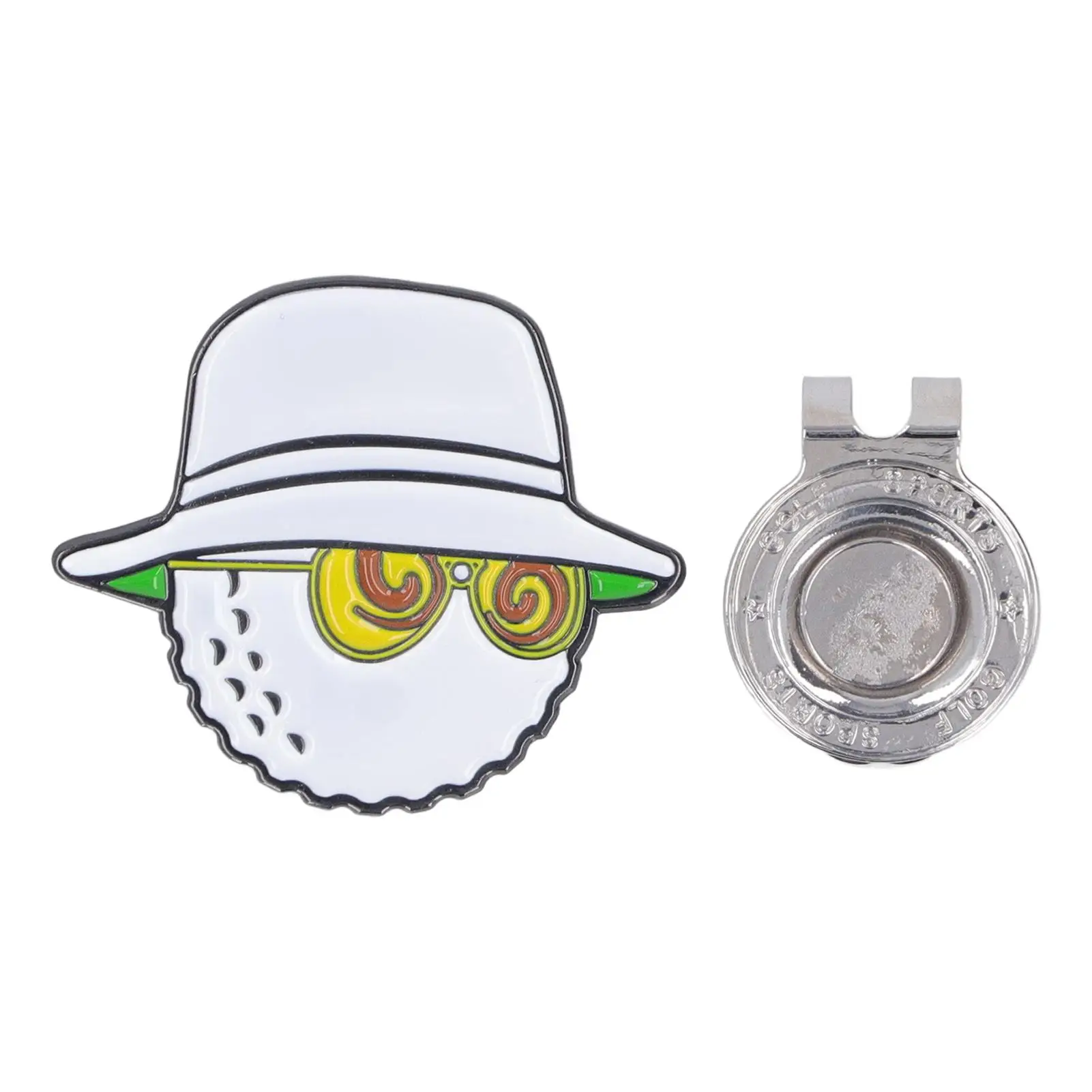 

Magnetic Hat Clips with Ball Marker Holder – Perfect for Fishermen, Gym Use & Sports Activities