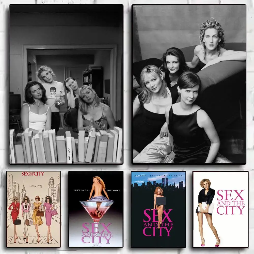 TV S-Sex and the City Poster Modern  Wall Art Aesthetic Minimalist Bedroom Decor Cafe Home Gift
