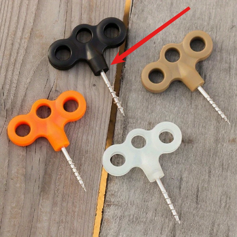 10 stuks multi-touw bevestiging grondspijkers roestvrijstalen grondankers voor kamperen wandelen trampolinetenten heavy duty voor buiten