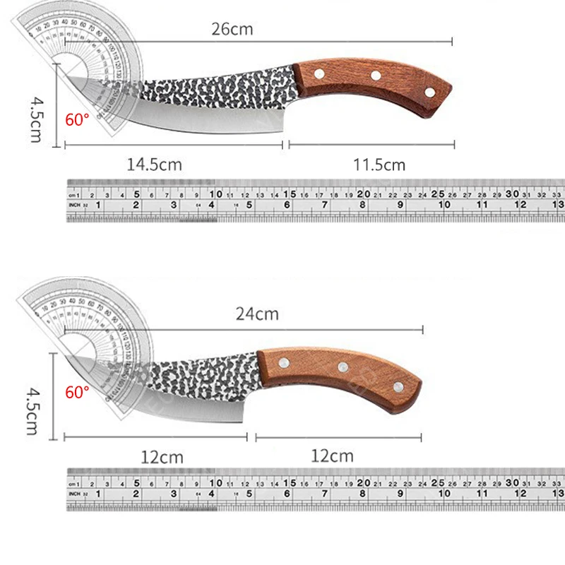 Kitchen Chef Boning Knife Forged Stainless Steel Professional Kitchen Knives Handmade Fishing Knife Meat Cleaver Butcher Knife