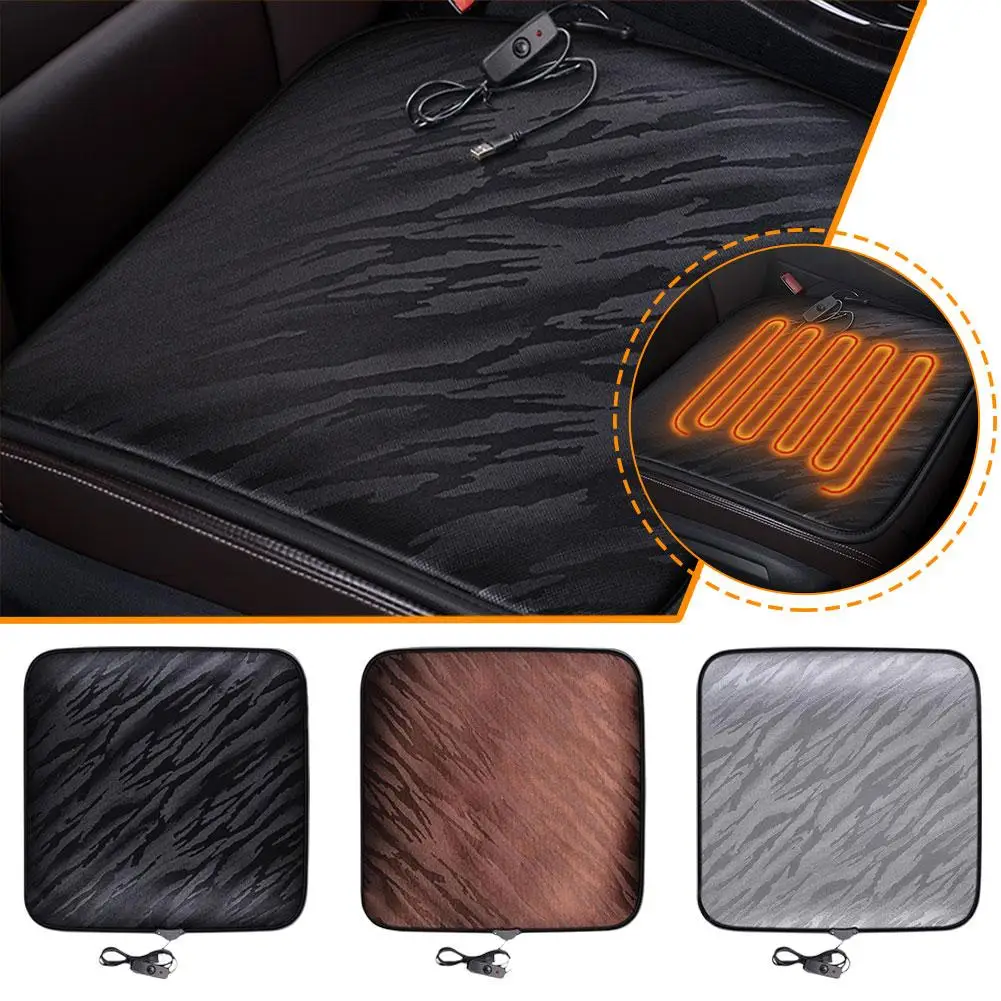 12V Universal Car Heating Square Pad 45*45*10cm Car Electric Heat Seat Cushion For Winter Household Auto Accessories A3V2