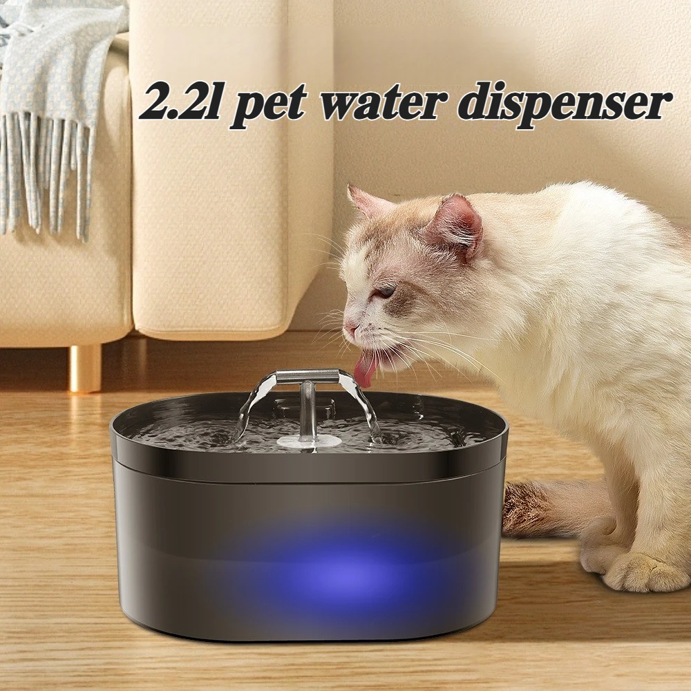 

2.2L Automatic Circulation Cat Water Fountain Filtration Feeder Easy Clean Pet Water Dispensers Silent Cat Accessories