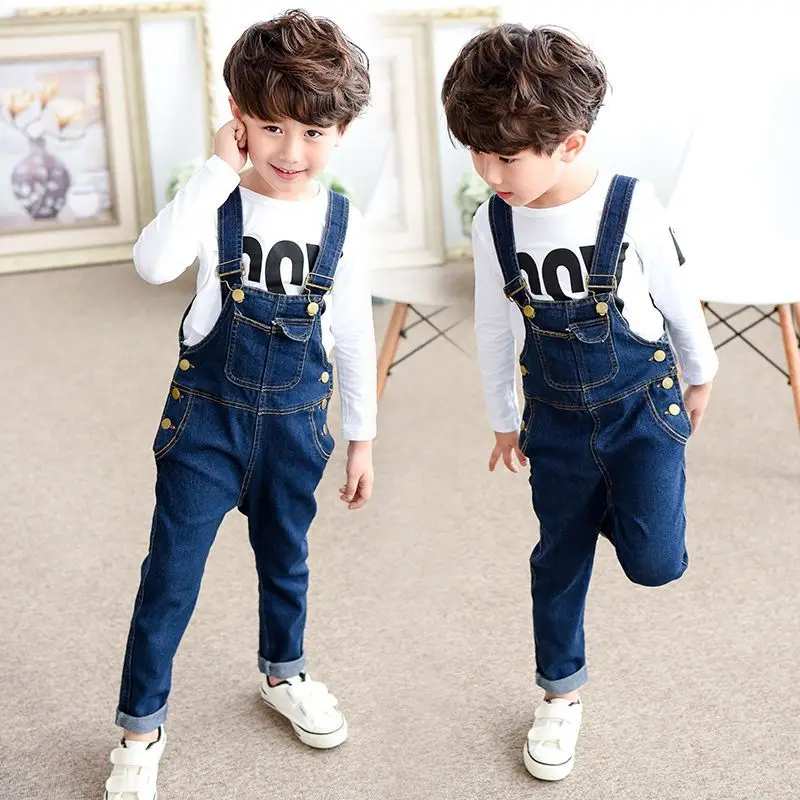 Teen Girls Boys Denim Bib Overalls Children Fashion Kids Suspenders trousers Kids Clothing High quality Kids wear Clothes Gifts