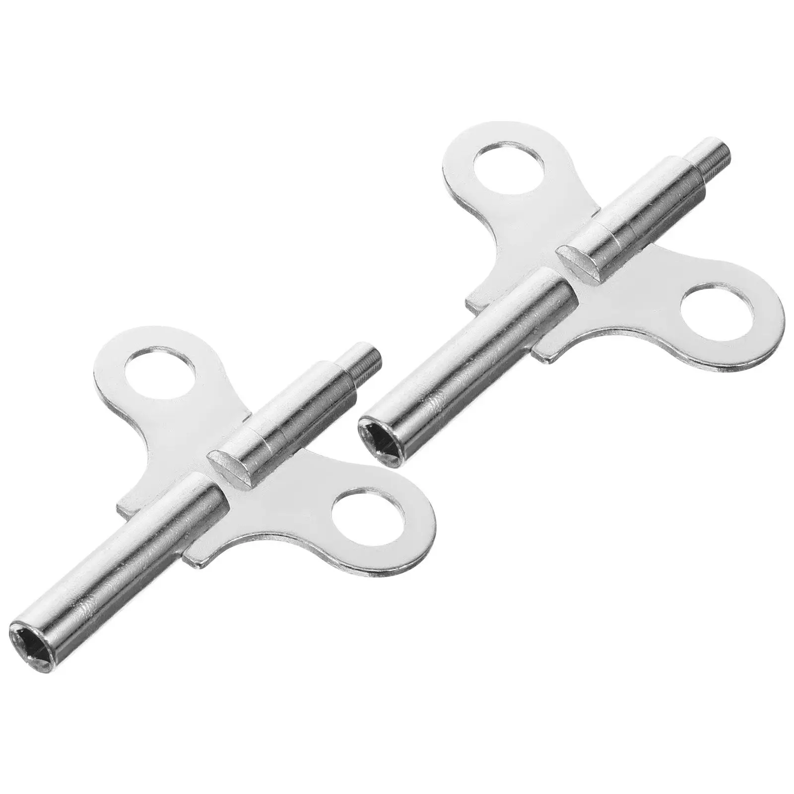 2Pcs Steel Clock Winding Keys Precision Engineered Reasonable Structure Wear Resistant Clock Winding Key Replacements for Wall