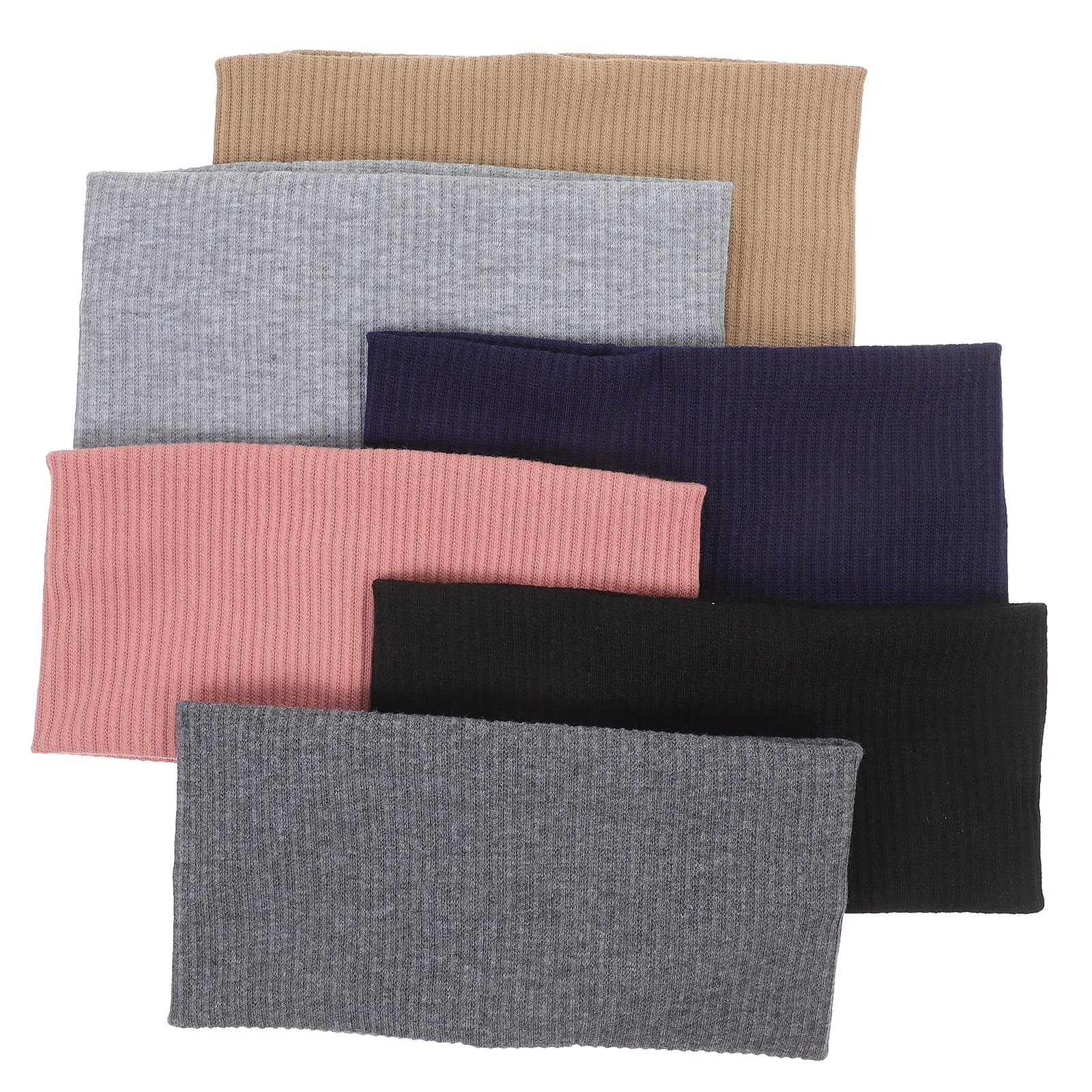 

6Pcs Wide Knitted Headbands for Women Sports Yoga Workout Elastic Cloth Hairbands Stretchy Hair Accessories for Exercise