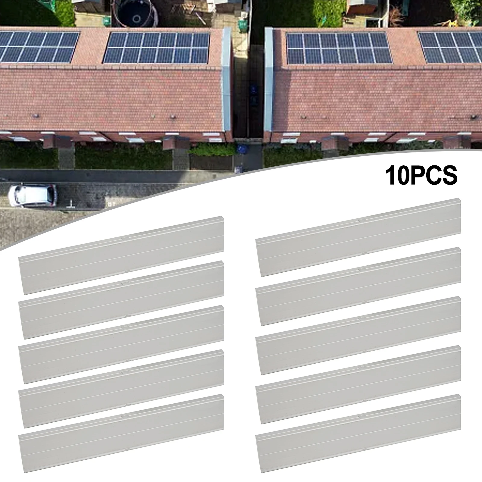 2/4/10pcs Solar Rails Connector Slide-In For 40x40 Solar Aluminum Profile Insert Connector Photovoltaic Bracket Solar Power Part