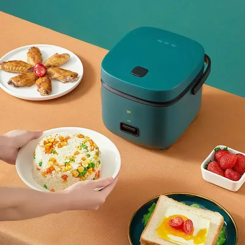 Mini Rice Cooker, Multi-function Single Electric, Non-Stick, Household Small Cooking Machine for Making Porridge.