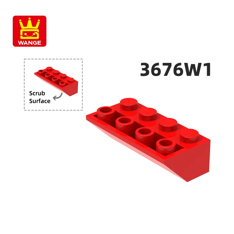 Wange 3676W1 100g/32PCS Slope Inverted 45° 4X4 Building Block Moc Compatible with Brick DIY Children's Toy