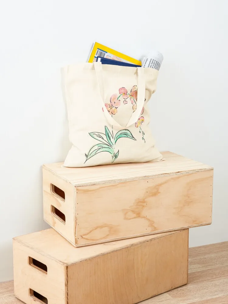 حقيبة حمل أوركيد قابلة للتخصيص، حقائب يد مخصصة، حقيبة قماش، حقائب قابلة لإعادة الاستخدام