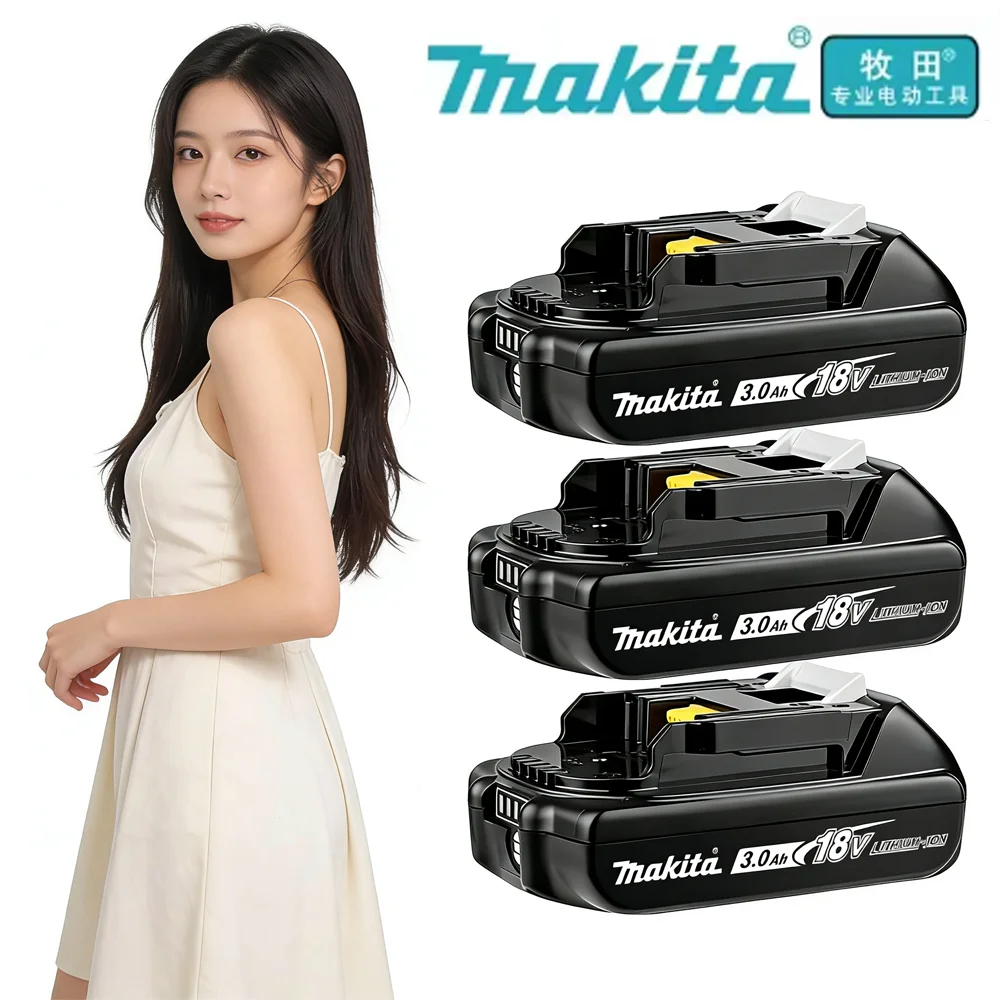 

100% original makita battery 18v Tools Lithium Battery 3Ah for makita DTW700 DDF487 DTD173 DGA404 HR140D DJV182