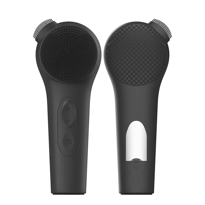 Portable Facial Exfoliator Electric Washing Face Machine Silicone Scrub Pore Cleanser Massager Facial Cleansing Brush - view 2