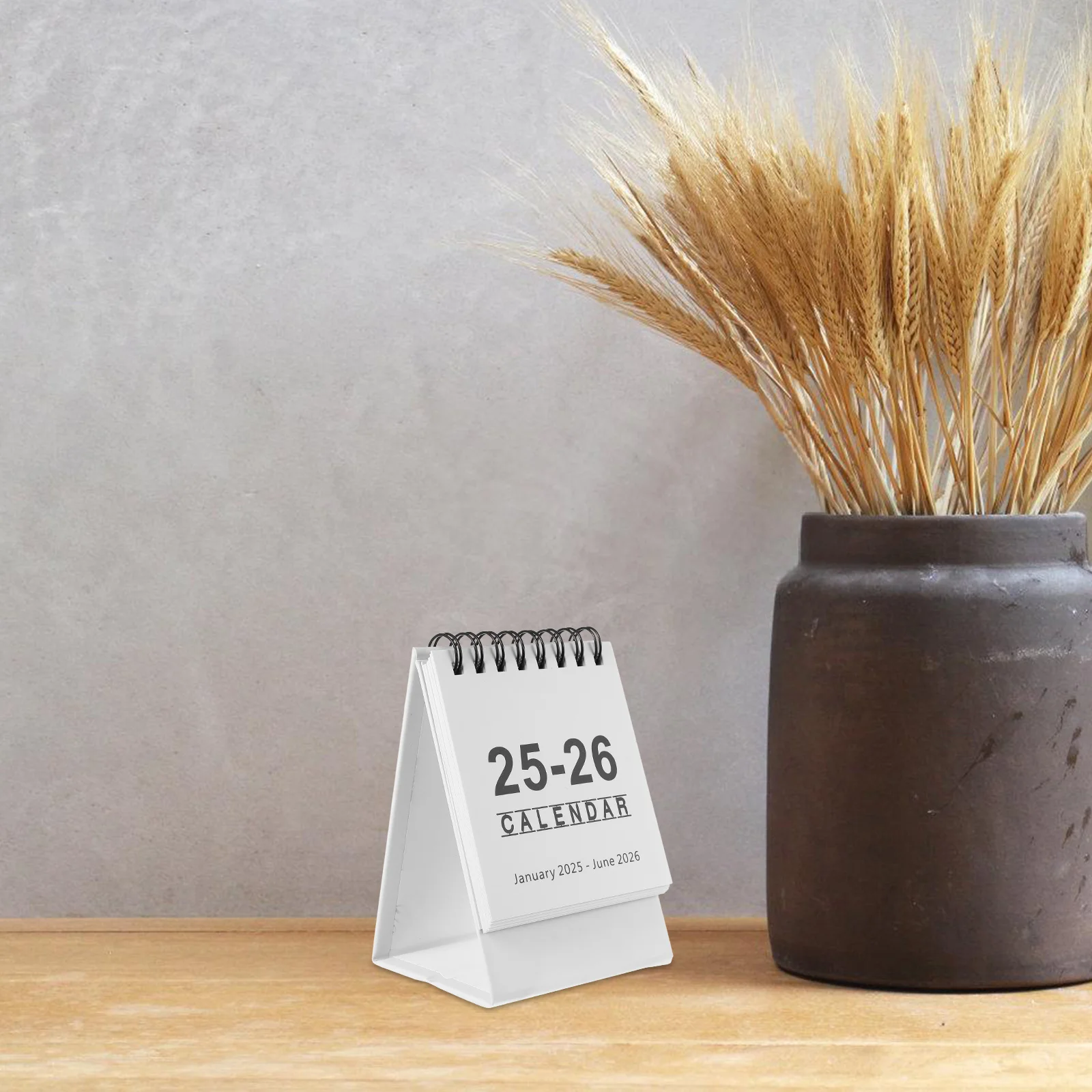 Mini Desk 2025 2026 Small Standing Paper Decor Compact Monthly Planner Office Desktop Calendar For Desk Calendars