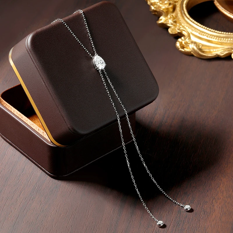 Thumbnail 2 - #18 Trending Moissanite Pendant Necklaces Right Now