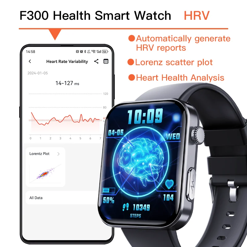 Smart blood sugar watch 24h measurement of glucose, blood pressure, blood lipids, uric acid, ECG, wireless Bluetooth smart APP