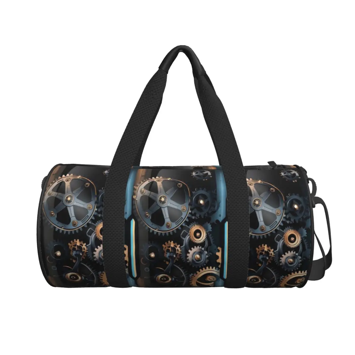 

Механические машинные шестерни в стиле стимпанк, большая спортивная сумка, многофункциональная дорожная сумка Duffle, сумки для фитнеса