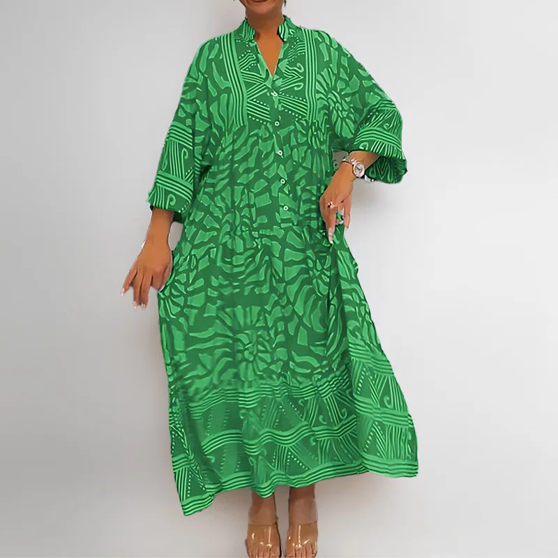 

Spring New Women's Clothing Temperament Fashionable Women's Printed Loose Dress Women