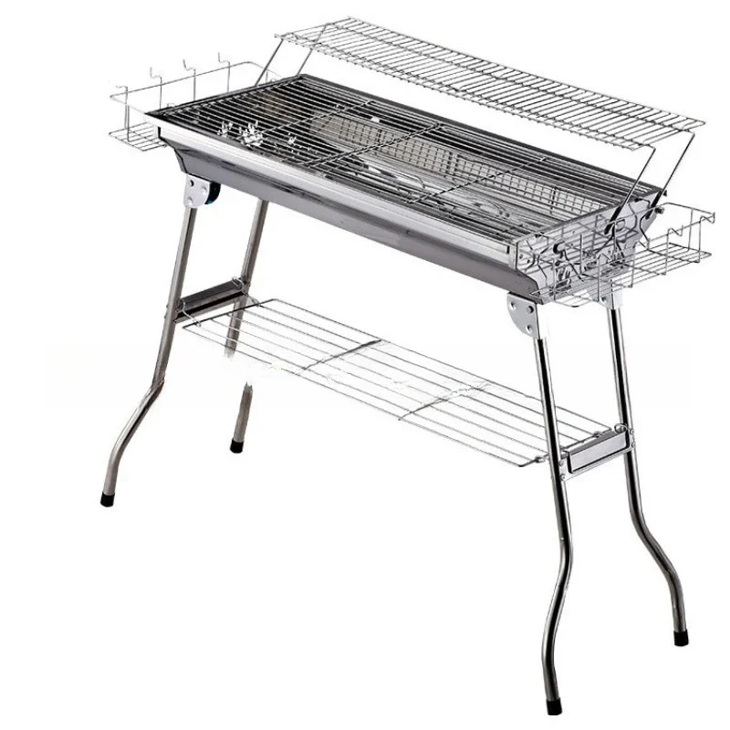 

Foldable Stainless Steel Outdoor Grill BBQ Grill Household Basket American Grill