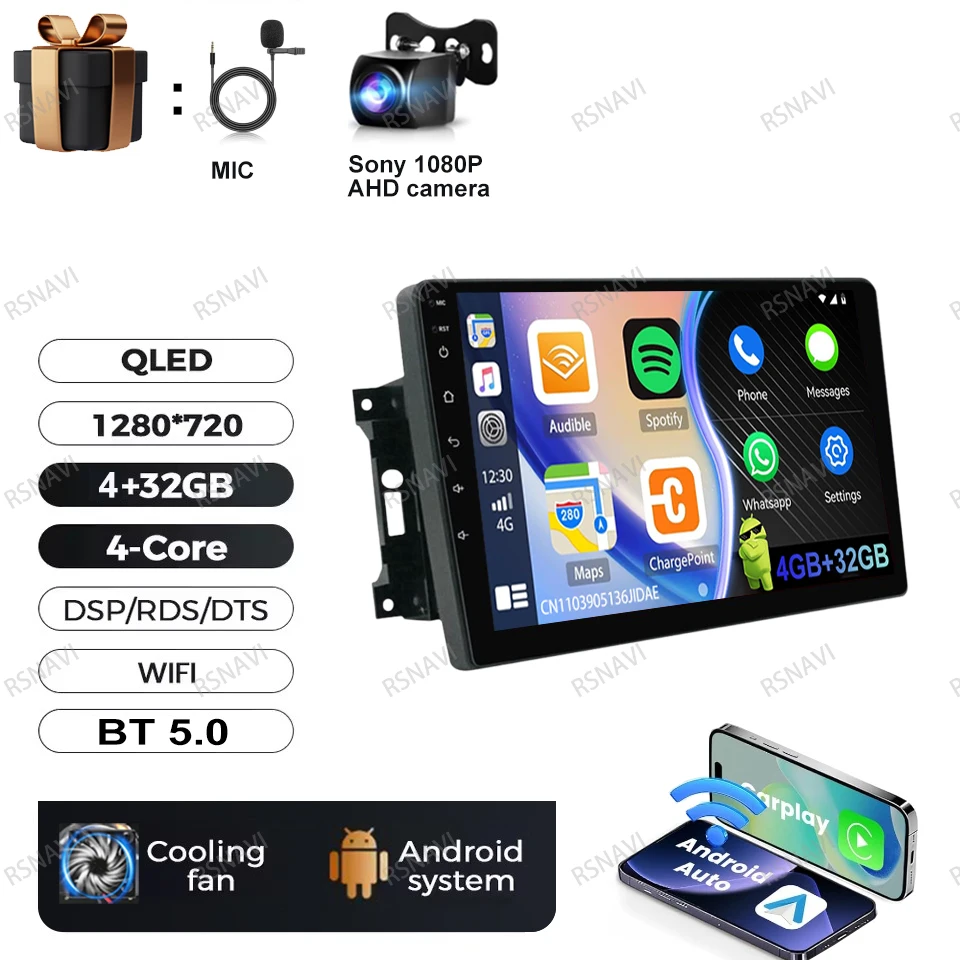 Android 15 Autoradio Voor Jeep Wrangler 3 JK 2007-2018 Head Unit Draadloze Carplay Auto GPS QLED DVD multimedia Navigatie BT
