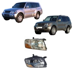 1 PCS Manual Halogen Headlight For Pajero V70 Mn133753 Head Lamps For Montero 2000-2006 Front Clearance Lamp For Shogun V60