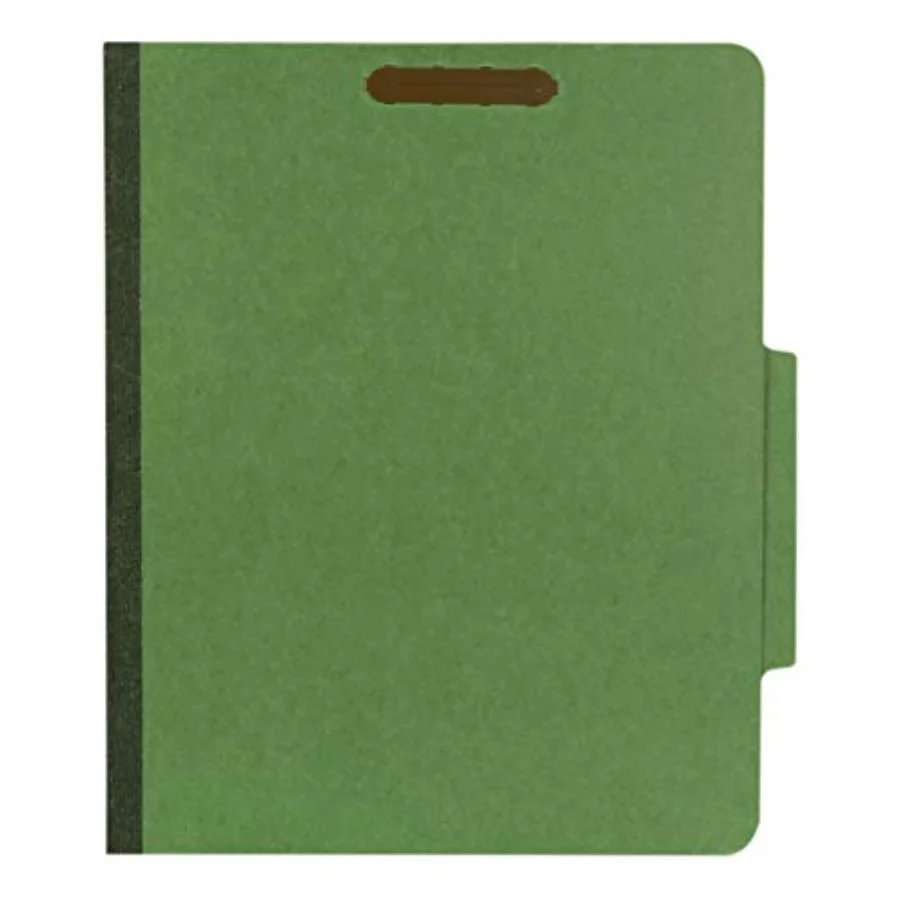 

Папка-регистратор на два разделителя из прессованного картона, формат Letter, коробка 10 шт., с верхними вкладками 2/5 ROC, расширение на 2 дюйма, шесть 2-дюймовых застежек, Pron