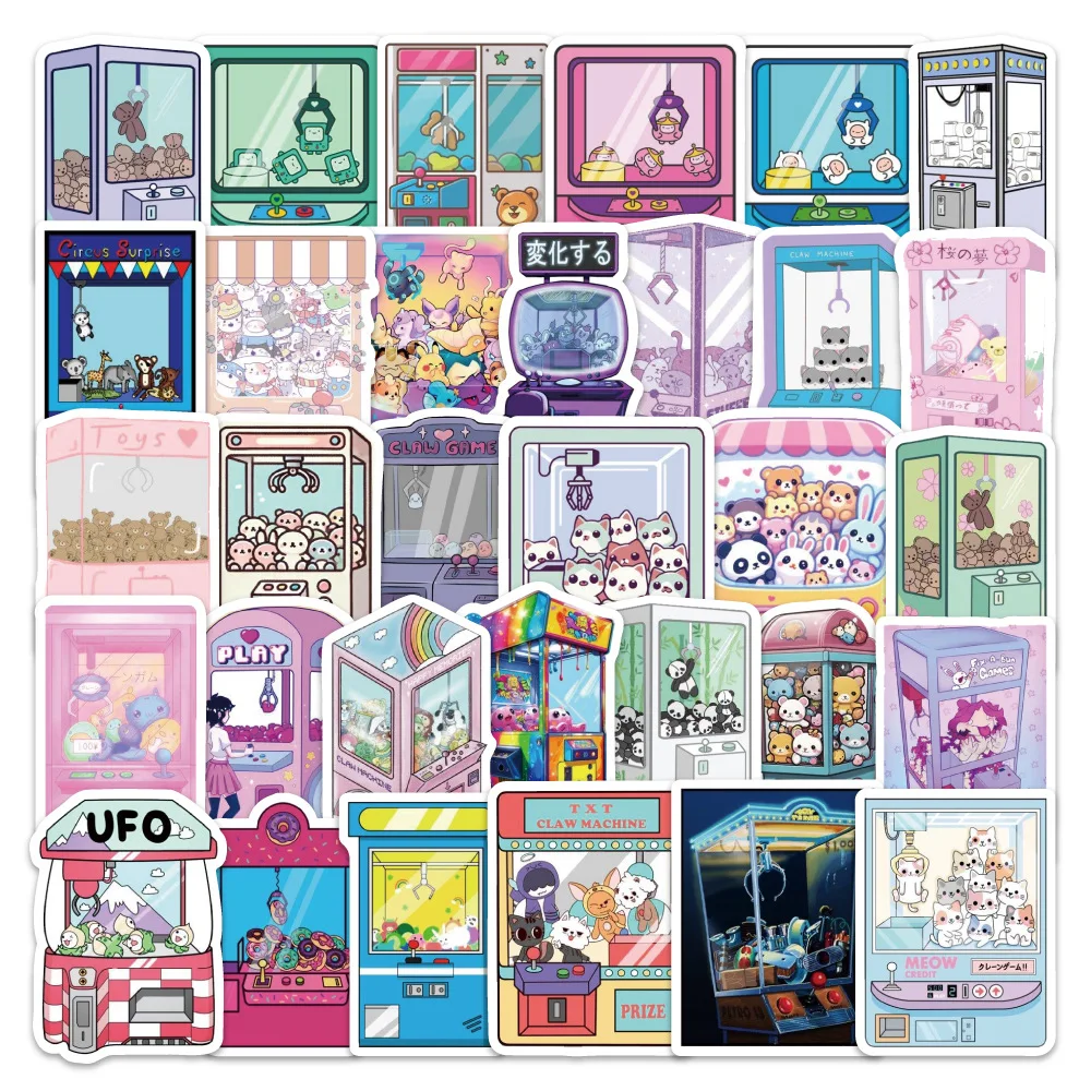 54 個 UFO キャッチャーステッカー漫画創造性人形ゲームコンソール落書き装飾 DIY ノートブックスーツケースギター電話デカール