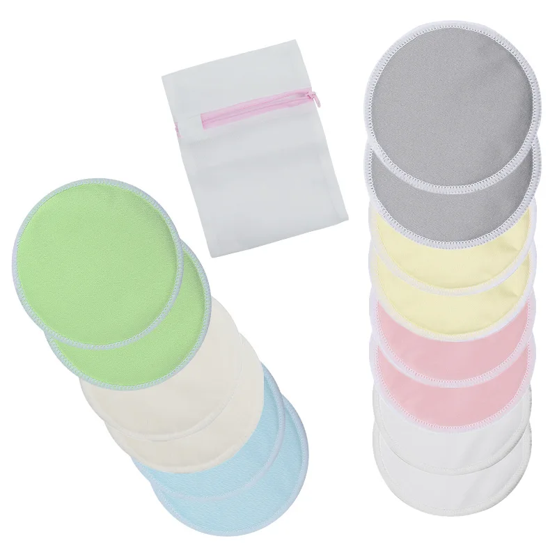 1piece Washable Nursing Pad Bamboo Fiber Breast Paste Postpartum Nursing Pad Breast-feeding Cover Anti-overflow Postnatal Supply