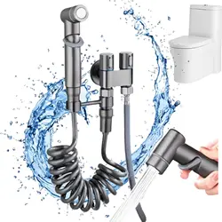 Bidet Spray Gun Set High-pressure Handheld Portable Bidet Spray Gun for Bathroom Cleaning Women Washing Bathroom Accessories