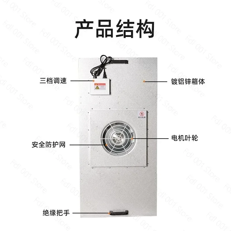 Air Purification Unit for Home or Office Use High-Efficiency Cleaner Industrial Fan Filter Particle Clean Workshop Purification