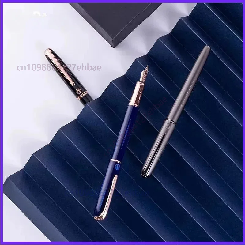 For Pimio Metal Fountain Pens Starry Night Series Beauty  Pen Rotating Ink Absorption Gift Pen Sliver Elegant Student Men Gift