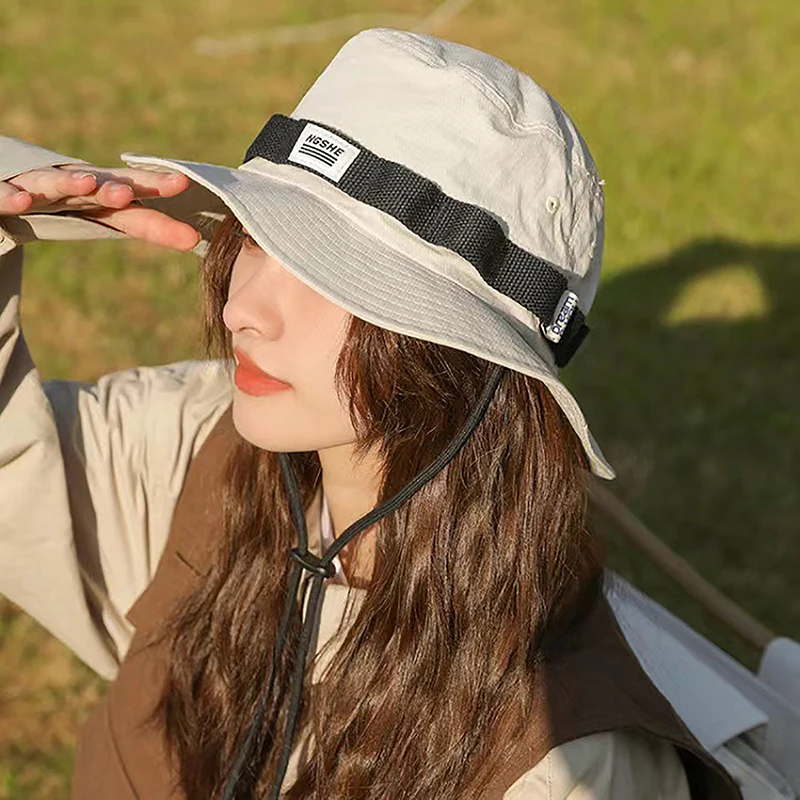 Japanese Hiking Bucket Hat For Women Men Fisherman Hat Summer Vacation Visor Upf 50 Sun UV Protection Hat Chapeau Femme